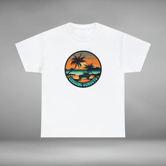 CHASING SUNSETS, Unisex Heavy Cotton Graphic Tee