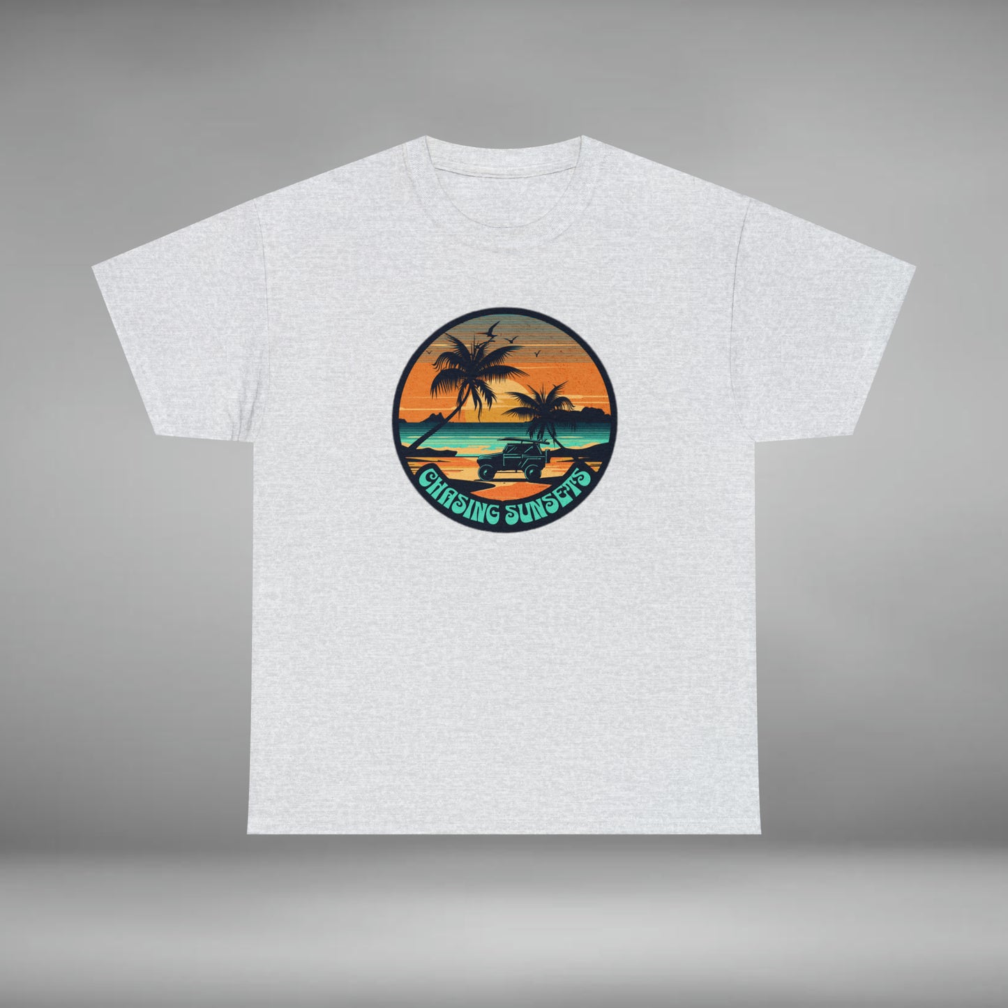 CHASING SUNSETS, Unisex Heavy Cotton Graphic Tee