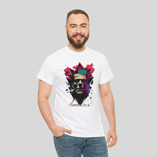 Frankenstein, Custom Graphic Unisex Heavy Cotton Tee