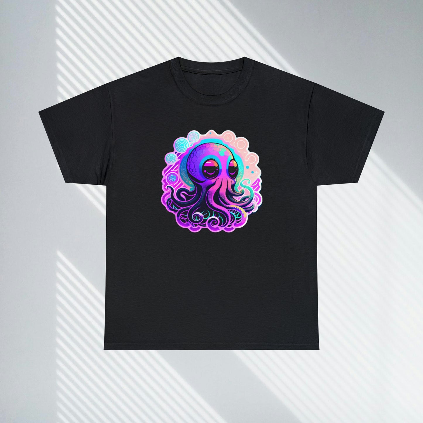 Colorful Octopus Custom Unisex Heavy Cotton Graphic Tee