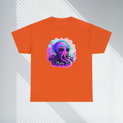 Colorful Octopus Custom Unisex Heavy Cotton Graphic Tee