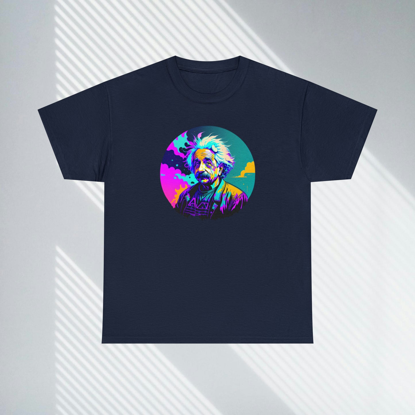 Albert Einstein, Custom Unisex Heavy Cotton Graphic Tee