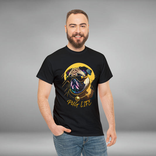 Pug Life, Unisex Heavy Cotton Graphic Tee