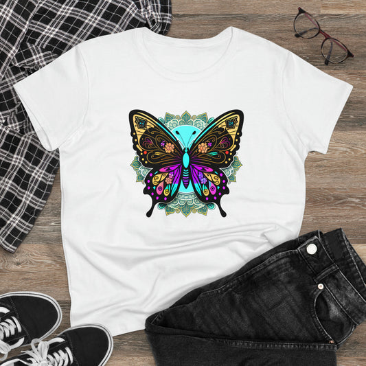 Butterfly, Women's Midweight Cotton Tee