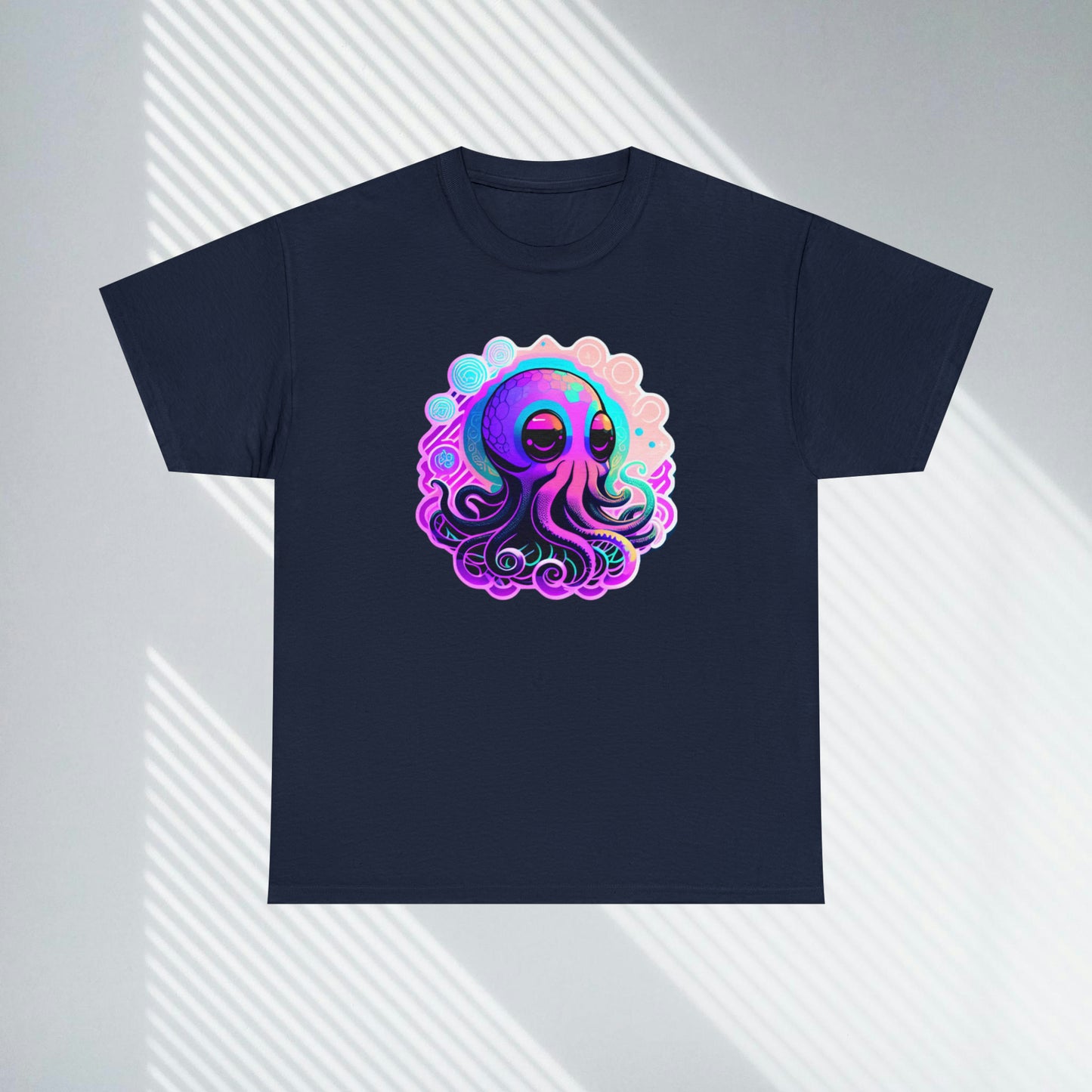 Colorful Octopus Custom Unisex Heavy Cotton Graphic Tee